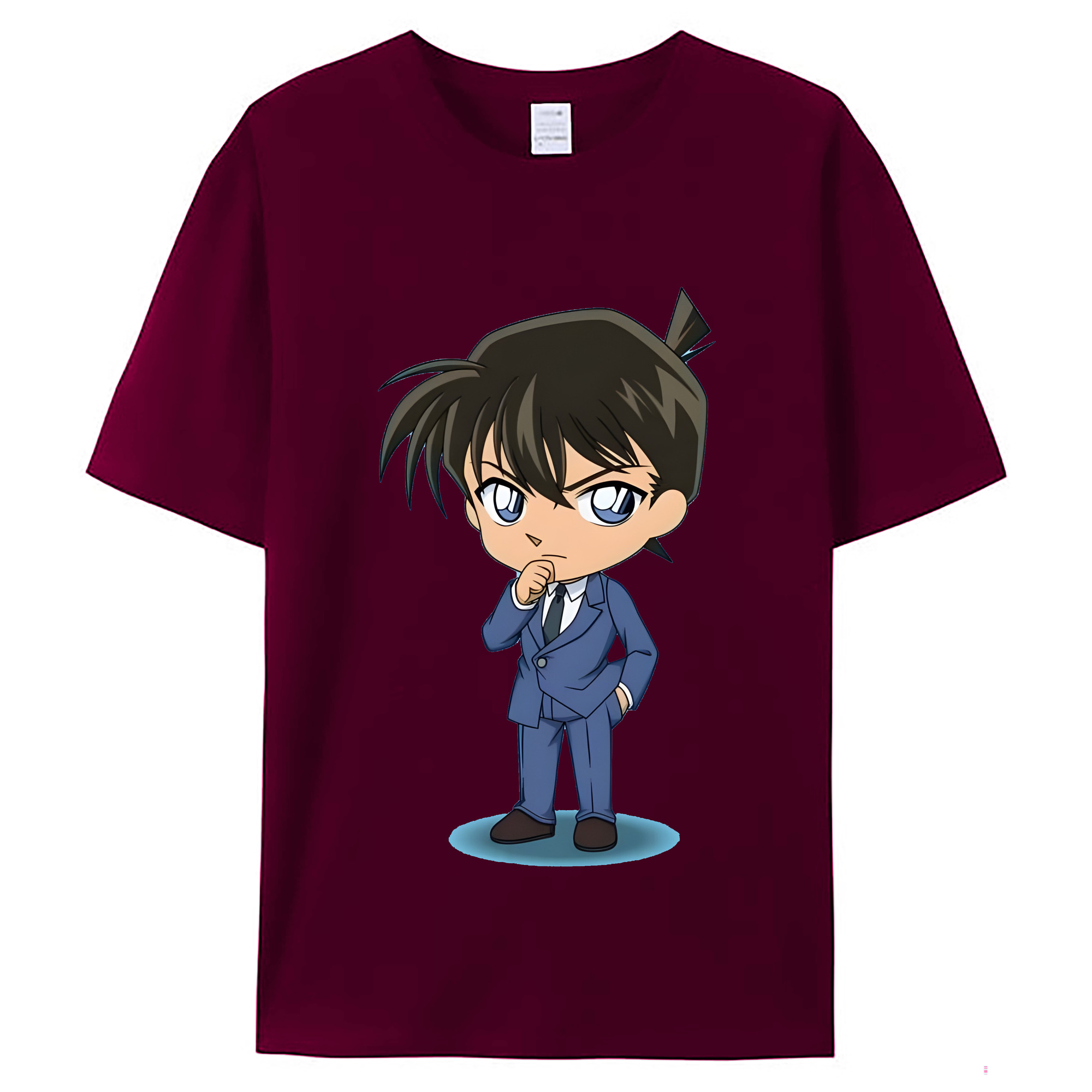 （画像用） 名探偵コナン 江戸川 コナン Detective Conan Conan Edogawa レディースカジュアルプリントTシャツ（綿100％）